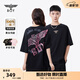 BOY LONDON【黑粉風(fēng)暴】短袖男女同款翅膀夏季黑色潮牌T恤N01911 黑印粉N01911 經(jīng)典升級 S