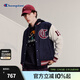 Champion冠軍新款學(xué)院風(fēng)保暖棒球服夾克外套男女時(shí)尚 藏青色拼接 L