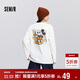 森馬（Semir）迪士尼合作系列長(cháng)袖T恤女春季中長(cháng)款寬松落肩上衣101125101003