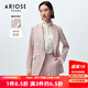艾諾絲雅詩(shī)ARIOSEYEARS春秋款職場(chǎng)OL風(fēng)收腰顯瘦粉色西裝外套女20211341 櫻花粉 L