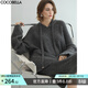 COCOBELLA格雷系灰色細閃亮片通勤毛衣女軟糯亮蔥針織帽衫MZ579-3 星空灰 S