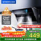 創(chuàng  )維（Skyworth）抽吸排油煙機家用側吸式 700小尺寸 21立方大吸力 以舊換新 免拆洗揮手智控 一級能效自?xún)羟逑碮123
