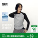 森馬（Semir）[商場(chǎng)同款]長(cháng)袖T恤女短款修身收腰2025吸濕速干秋裝101525101002