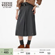 Teenie Weenie小熊女秋季時(shí)髦學(xué)院通勤灰色A字版型氣質(zhì)大擺半身裙 煤灰色 M (165)