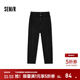 森馬（Semir）森柔|牛仔褲男冬季長(cháng)褲彈力抓毛寬松直筒褲通勤時(shí)尚百搭褲子 牛仔水洗黑98201 31