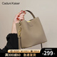 CADUNI KAISER牛皮包包女包時(shí)尚水桶包輕奢單肩斜挎包生日禮物高級感送女友老婆 【大象灰】女生閨蜜實(shí)用走心 品牌小眾百搭款高級感通勤包