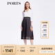 PORTS寶姿春夏新品女裝Two-in-one網(wǎng)紗拼接西服裙LM8D064MCP015 黑色 XS (2)