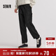 森馬（Semir）休閑褲男冬季磨毛工裝褲時(shí)尚簡(jiǎn)約寬松束腳松緊腰長(cháng)褲101724127126