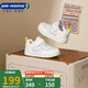 江博士學(xué)步鞋運動(dòng)鞋春季男女兒童透氣童鞋板鞋2B14A1004DW米/藍/綠29碼