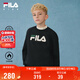 FILA【抗菌功能】斐樂(lè )兒童童裝2025年冬季男女童小童加絨衛衣