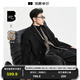 伯爵卓爾高端全羊毛雙面呢大衣100%男士2025秋冬季新款中長(cháng)款通勤男裝外套 月夜黑（中長(cháng)款） 【無(wú)內膽-新批次】 XL (180)