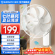 艾美特（AIRMATE）電風(fēng)扇壁扇家用節能壁掛式風(fēng)扇廣角搖頭大風(fēng)力七葉電扇宿舍飯店廚房工程扇輕音易拆洗工業(yè)風(fēng)扇 升級遙控【14寸/6檔暴風(fēng)】FW3547R