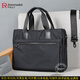 羅梅達爾輕便商務(wù)公文包男士手提包牛津布包帆布大容量單肩斜挎包休閑男包 黑色 長(cháng)38*高28*厚9