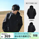 駱駝[王俊凱同款]駱駝3514系列單沖硬殼沖鋒衣男女防水登山服亮色外套 A15BA45075，幻影黑，男 L