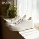 百思圖26春小白鞋簡(jiǎn)約休閑運動(dòng)戶(hù)外女鞋W6072AM6 米白色 37