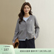 纖莉秀大碼女裝韓系溫柔風(fēng)簡(jiǎn)約圓領(lǐng)撞色假兩件毛衣胖mm冬新款5018 灰色 4XL