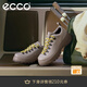 愛(ài)步（ECCO）休閑鞋女 輕盈舒適百搭厚底增高單鞋牛皮女鞋 蹤跡220713 巖石灰22071355294 37