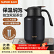 蘇泊爾（SUPOR）保溫壺316L不銹鋼泡茶壺家用熱水瓶大容量燜茶壺保溫水壺悶暖水壺 丹泉藍-1.6L【有茶倉】燜泡壺