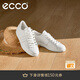 愛(ài)步（ECCO）休閑鞋女 平底鞋時(shí)尚百搭板鞋 街頭212803 HL 白色/灰白色21280359390 37