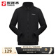 探路者（TOREAD）抓絨衣男秋季戶(hù)外保暖外套抓絨衣褲抓絨服內膽 黑色 L