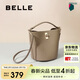 百麗女包杏仁水桶包送禮真皮通勤手提菜籃子BL766DX4 灰色