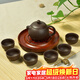 瓷牌茗 宜興紫砂茶具套裝原礦紫泥紅茶功夫茶具整套西施茶壺茶杯蓋碗禮品 1壺6杯紫砂茶具-套 7件