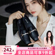 達芙妮官方單鞋女2025春夏新款樂(lè )福鞋女低跟時(shí)尚淑女穆勒鞋通勤百搭女鞋 黑色（星鉆款） 36