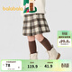 巴拉巴拉童裝兒童半身裙秋冬裝女童短裙中大童百搭洋氣時(shí)尚百褶裙