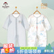 班杰威爾嬰兒衣服夏季純棉長(cháng)袖薄款連體衣0-2歲寶寶哈衣爬服空調衫 夏季對開(kāi)哈衣2件(藍小象+海藍鯨) 80cm