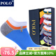 POLO官方6雙\盒襪子男士短襪春夏季薄款防滑船襪低幫淺口棉襪防臭男襪 型號【6155】六色 6雙 均碼 39-44碼