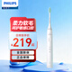 飛利浦（PHILIPS）電動(dòng)牙刷S2成人情侶款學(xué)生款3種模式潔齒護齦全新升級凈力牙刷送男/女友生日禮物 HX2418/01 白色