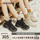 斯凱奇（Skechers）高幫鞋女士2026秋冬加絨保暖老爹鞋厚底增高雪地靴女靴167844