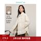 茵曼（INMAN）2025冬季女新款防潑水白鴨絨時(shí)尚襯衫式輕羽絨服休閑保暖外套上衣 米白色-18448067H1 S