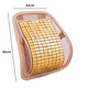阿里波波（Alibobo）汽車(chē)腰靠夏季竹片靠墊車(chē)載手編冰絲按摩腰枕車(chē)用居家辦公椅腰靠墊 護腰腰靠-天然楠竹-米色 1個(gè)