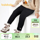 巴拉巴拉童裝女童長(cháng)褲加絨打底褲冬褲子百搭 黑色90001 110