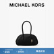 MICHAEL KORS 邁克高仕 MK Lulu 女士小號皮質(zhì)保齡球手提包 黑色001純色 小號