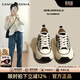CAMILA KSENIA品牌運動(dòng)鞋2026年新款女士春季帆布板鞋舒適時(shí)尚厚底休閑阿甘鞋子 黑色 38