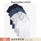 Abercrombie & Fitch經(jīng)典小麋鹿圖案5件組合裝美式POLO衫短袖T恤春夏男裝124-4527 藍色多色 M (180/100A)