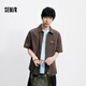 森馬（Semir）地理系列聯(lián)名款短袖襯衫男夏經(jīng)典工裝襯衣外穿上衣101325104122
