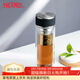 膳魔師（THERMOS）雙層玻璃杯商務(wù)辦公高檔水杯男士泡茶杯車(chē)載水杯茶水分離節日禮物 TCGA-400-D-BK黑色