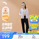 安踏易打理加絨套裝丨立領(lǐng)衛衣外套運動(dòng)長(cháng)褲兩件套女休閑針織套