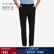 Tommy Hilfiger秋冬男裝都市經(jīng)典商務(wù)通勤彈力斜紋修身顯瘦西褲長(cháng)褲休閑褲 黑色001 -修身版-拍大一碼 31 (2.4尺)