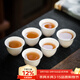 兮元記羊脂玉瓷小茶杯德化白瓷品茗杯茶盞主人杯單杯家用功夫茶具 小號仰鐘杯（6個(gè)裝）40ml