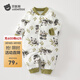 貝肽斯嬰兒連體衣冬季新款夾棉衣服男女童外出棉服加厚保暖寶寶哈衣爬服 熊貓胖胖 40g夾棉 (單件裝) 73cm