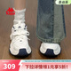 Kappa卡帕女鞋百搭老爹鞋女2026新款輕便休閑鞋軟底增高運動(dòng)鞋子女 經(jīng)典白/海昌藍 38