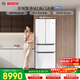 博世（BOSCH）全域智凈M7 462升法式多門(mén)冰箱 風(fēng)冷無(wú)霜 零度維他保鮮雙循環(huán)一級能效KFF72VA23C 國家補貼