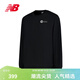 NEW BALANCENB官方26新款男款休閑舒適百搭運動(dòng)長(cháng)袖T恤 BK MT61H4CY XL