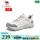 駱駝（CAMEL）會(huì )員 運動(dòng)休閑鞋男女同款秋冬情侶戶(hù)外登山徒步鞋子會(huì )員會(huì )員會(huì )員 G24A342602 本白/灰【密網(wǎng)款】 女 37