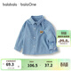 巴拉巴拉童裝寶寶長(cháng)袖襯衫男童2025秋格子外套超柔絨親膚舒適208325102103