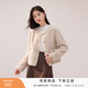 香影【貓貓絨】毛絨外套女秋冬季小個(gè)子皮毛一體羊羔毛風(fēng)仿生皮草 燕麥色 L